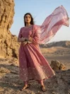 Jf 052 Fendy Silk With Embroidered Sequence Work Gown